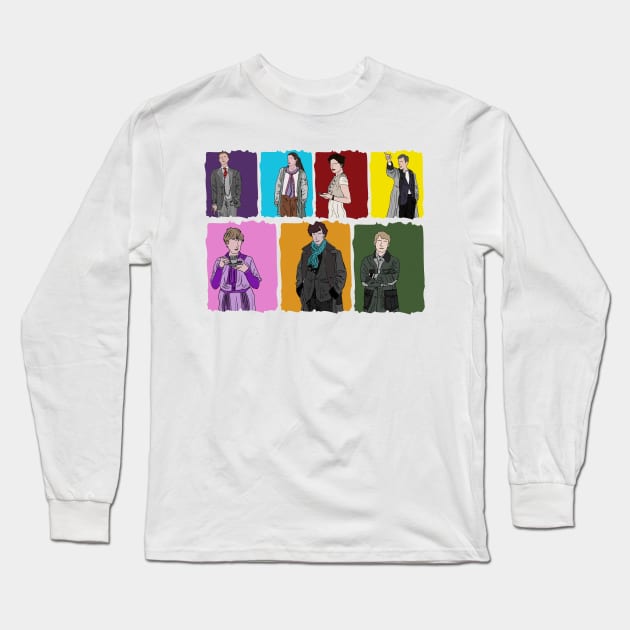 Sherlock & Friends Long Sleeve T-Shirt by albdesigns